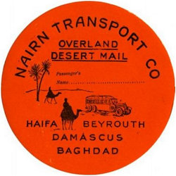 Bagagelabel Nairn Transport Company