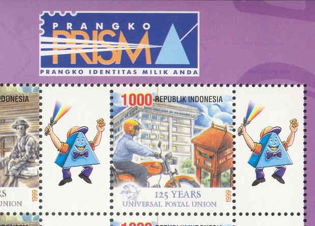Persoonlijke postzegels Indonesië gedrukt door Prisma