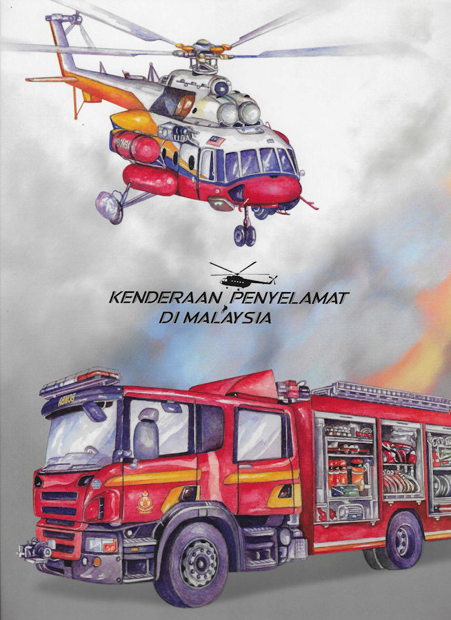 Verzamelmap van de zegeluitgifte van Maleisië ter ere van hulpverleners