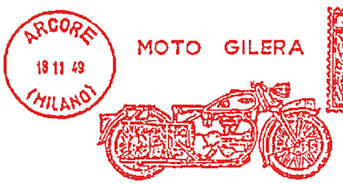 Frankeerstempeling Gilera motoren