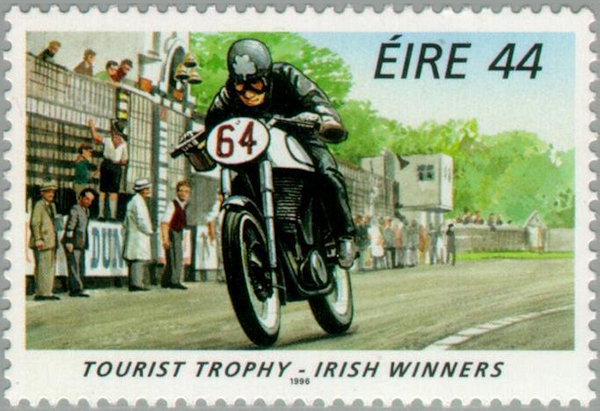 Postzegel Ierland met Norton Manx