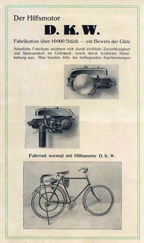 Folder voor DKW hulpmotor