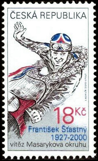 Postzegel Tsjechi met Št'astný