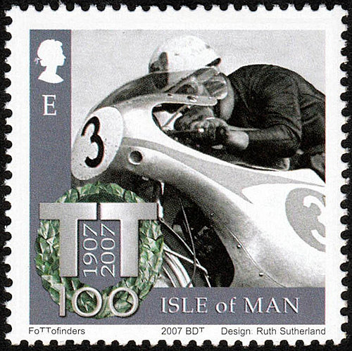 Postzegel Man met Bob McIntyre