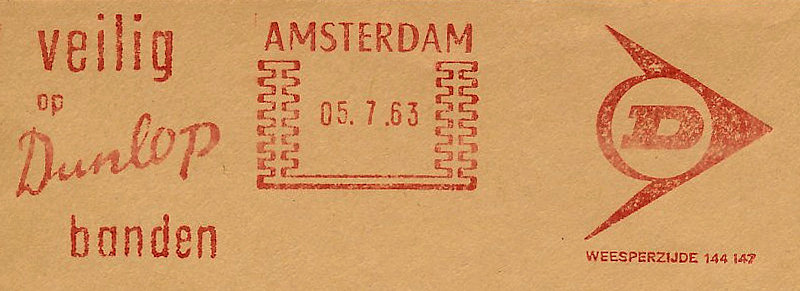 Frankeerstempeling Dunlop