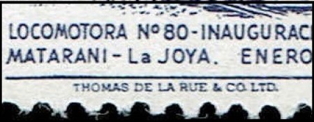 Postzegel Peru, gedrukt bij Thomas De La Rue