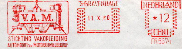 Spaanse Francotype frankeerstempeling