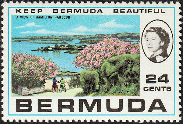 Postzegel Bermuda ter promotie toerisme