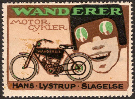 Deense reclame zegel van Wanderer