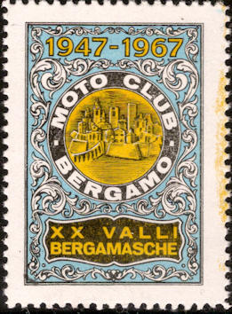 Sponsorzegel Italië moto club Bergamot