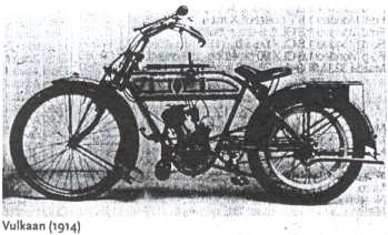 Voorbeeld van een Nederlandse motor: Vulkaan uit 1914