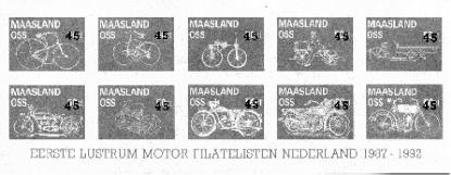 Voorbeeld van een overdrukte Maasland / MFN zegel