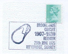 Stempel met afbeelding van Brooklands