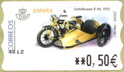 ATM-zegel Spanje met Motobécane zijspan
