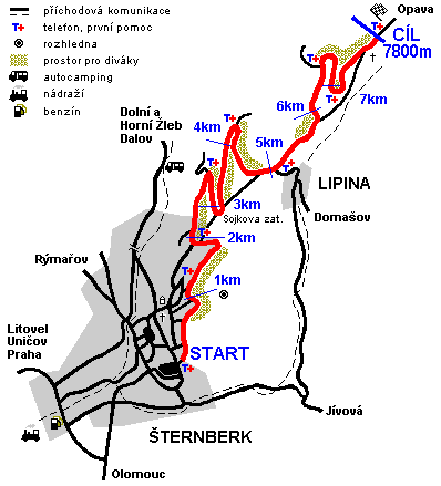 Het circuit voor de Ecco-Homo race