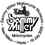 Stempel van het Sammy Miller motor museum