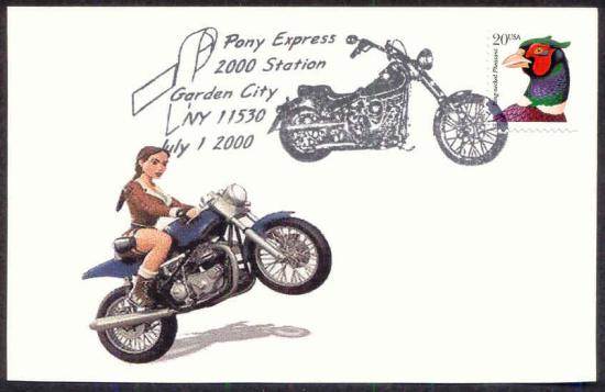 Stempel tbv. de 1e Pony Express Ride