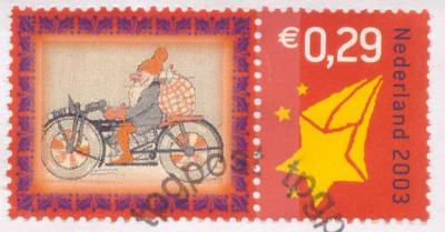 Persoonlijke kerstzegel van Hans de Kloet