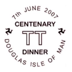 100 jaar Manx TT TT-diner stempel