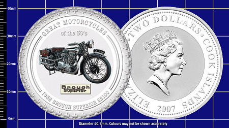 Munt Cook Islands met Brough Superior