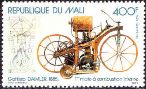 Zegel Mali met Daimler's Einspur