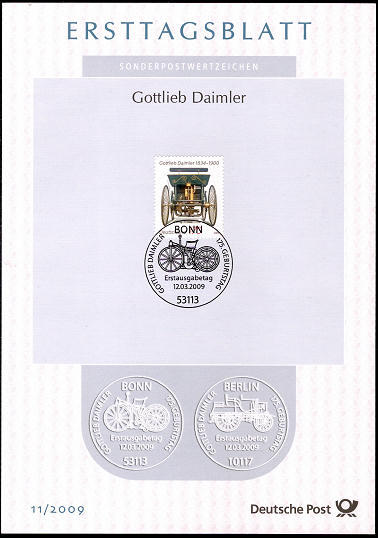Voorkant ETB Duitsland met Daimler's Stahlrad