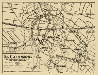 Plattegrond van de Grenzlandring in Wegberg