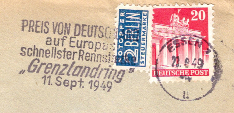 Advertisementstamp of GP on the Grenzladnring