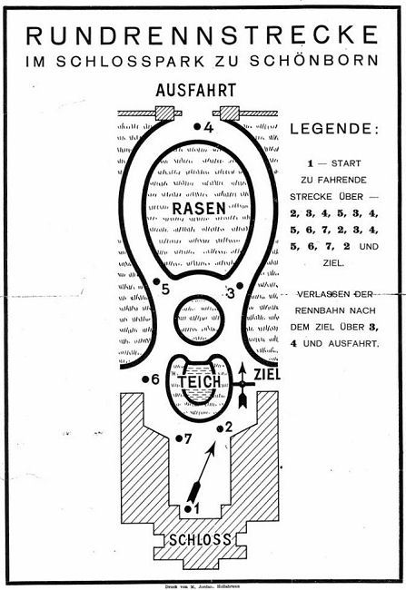 Circuit van de Schlossparkrennen bij Schönborn