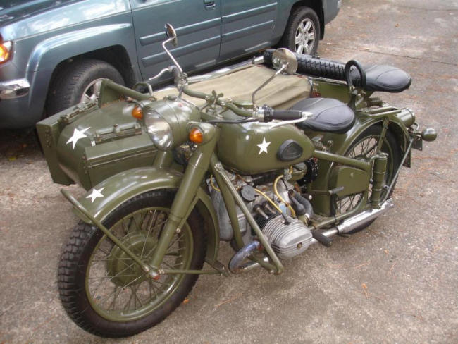 A Chang Jiang military sidecar combination