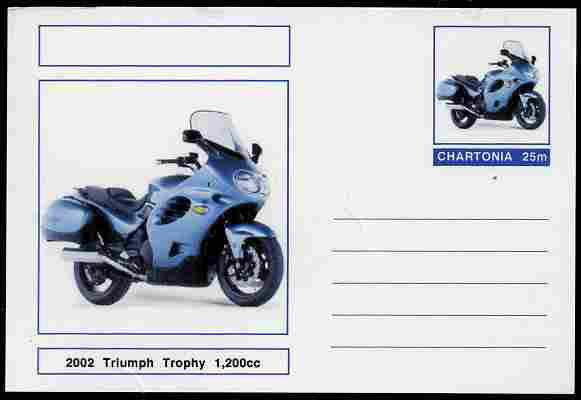 Postcard with Triumph Trophy, issued by Chartonia