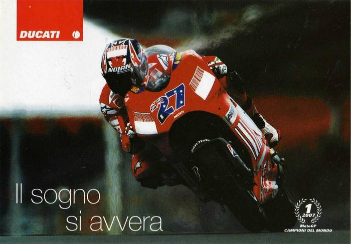 Card BoPhilex with Casey Stoner on Ducati